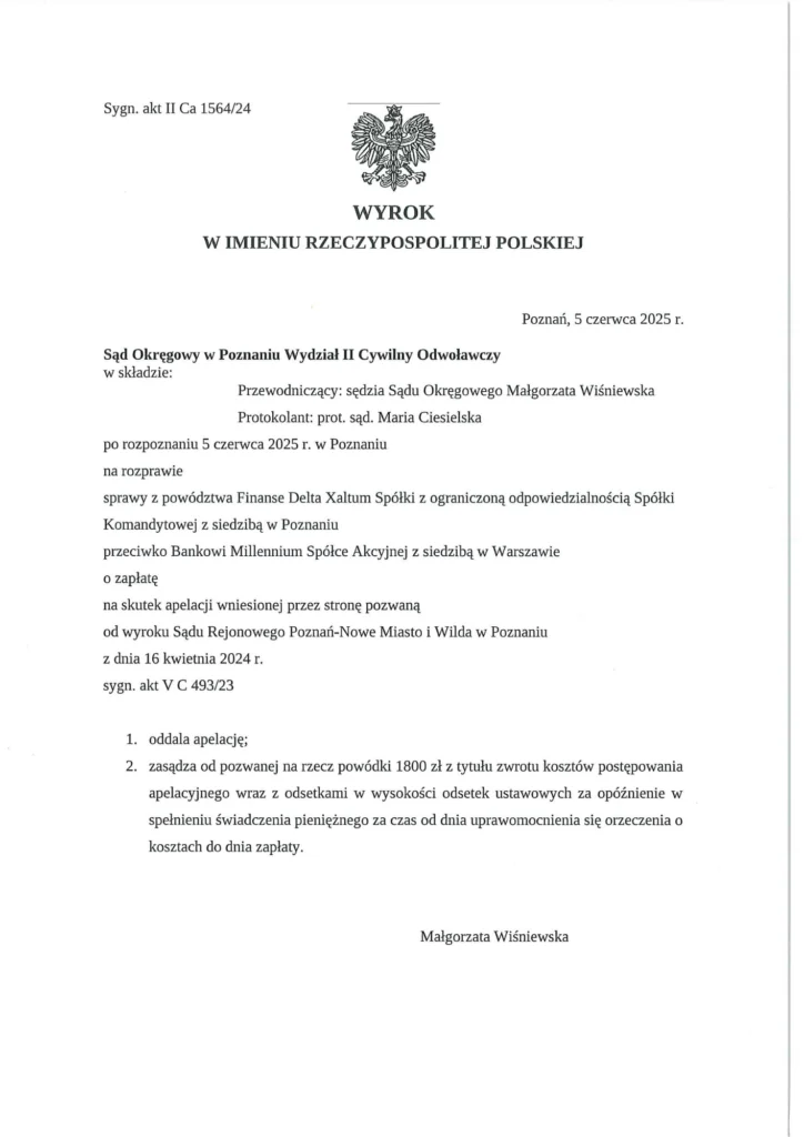 Wyrok w sprawie SKD – Erste Bank